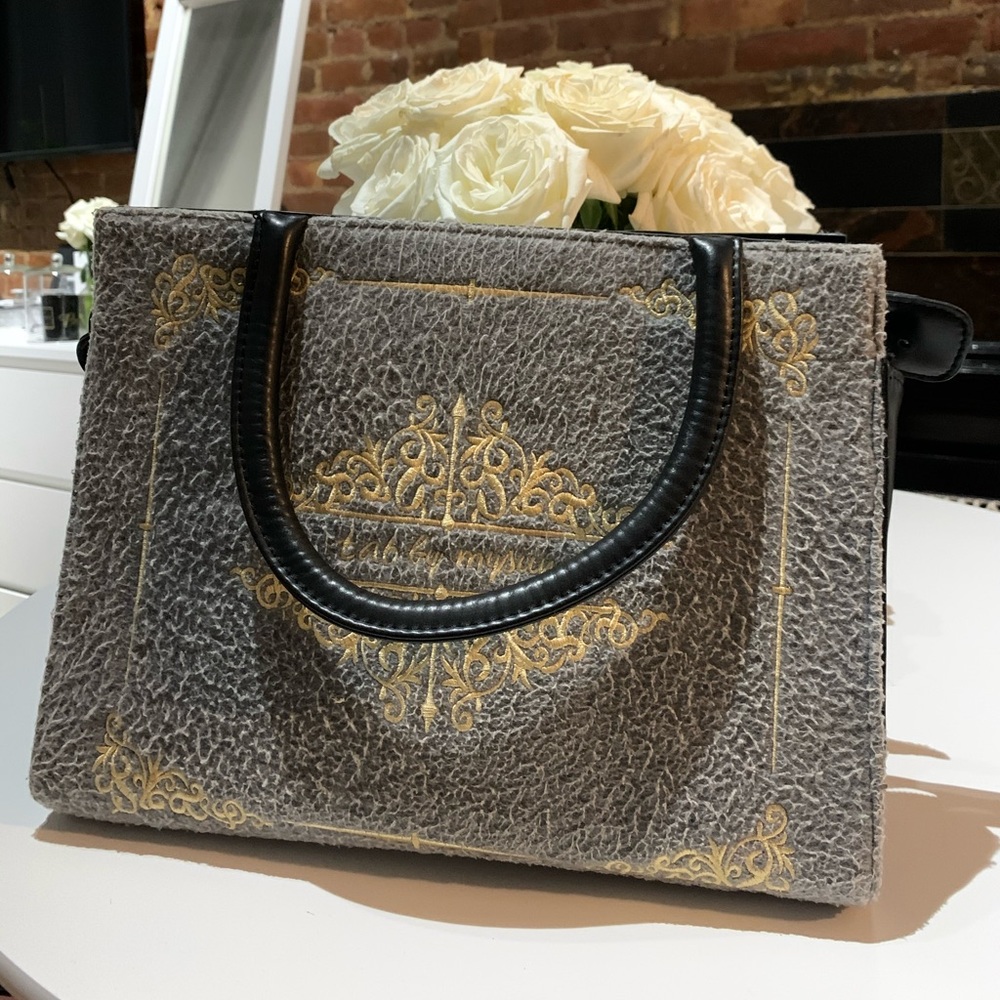 Grey Top Handle Bag